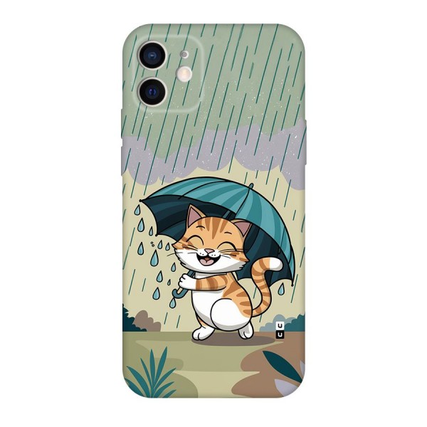 Cat In Rain Back Case for iPhone 12 Pro